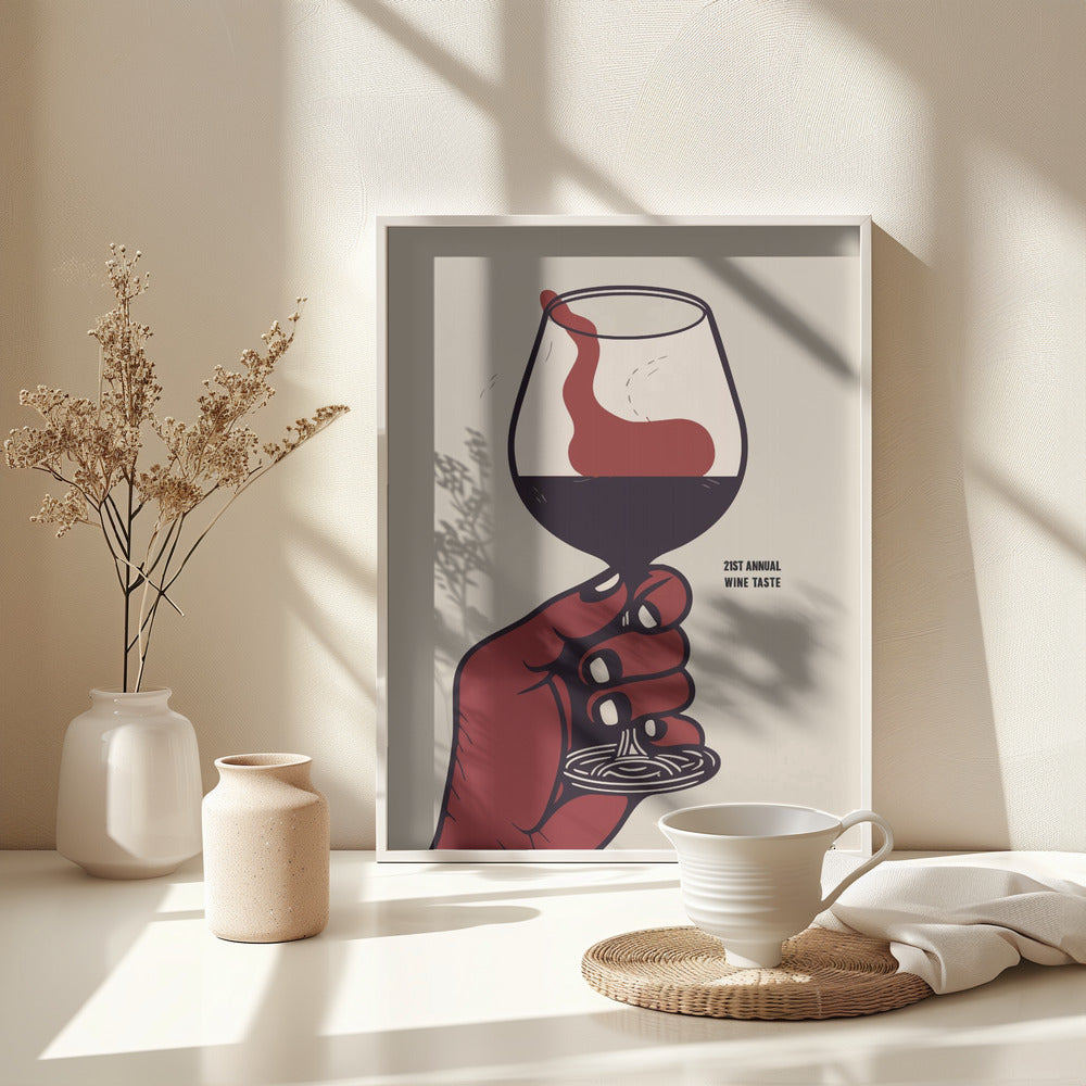 21st Annual Wine Taste - Poster / Art Print - interiör