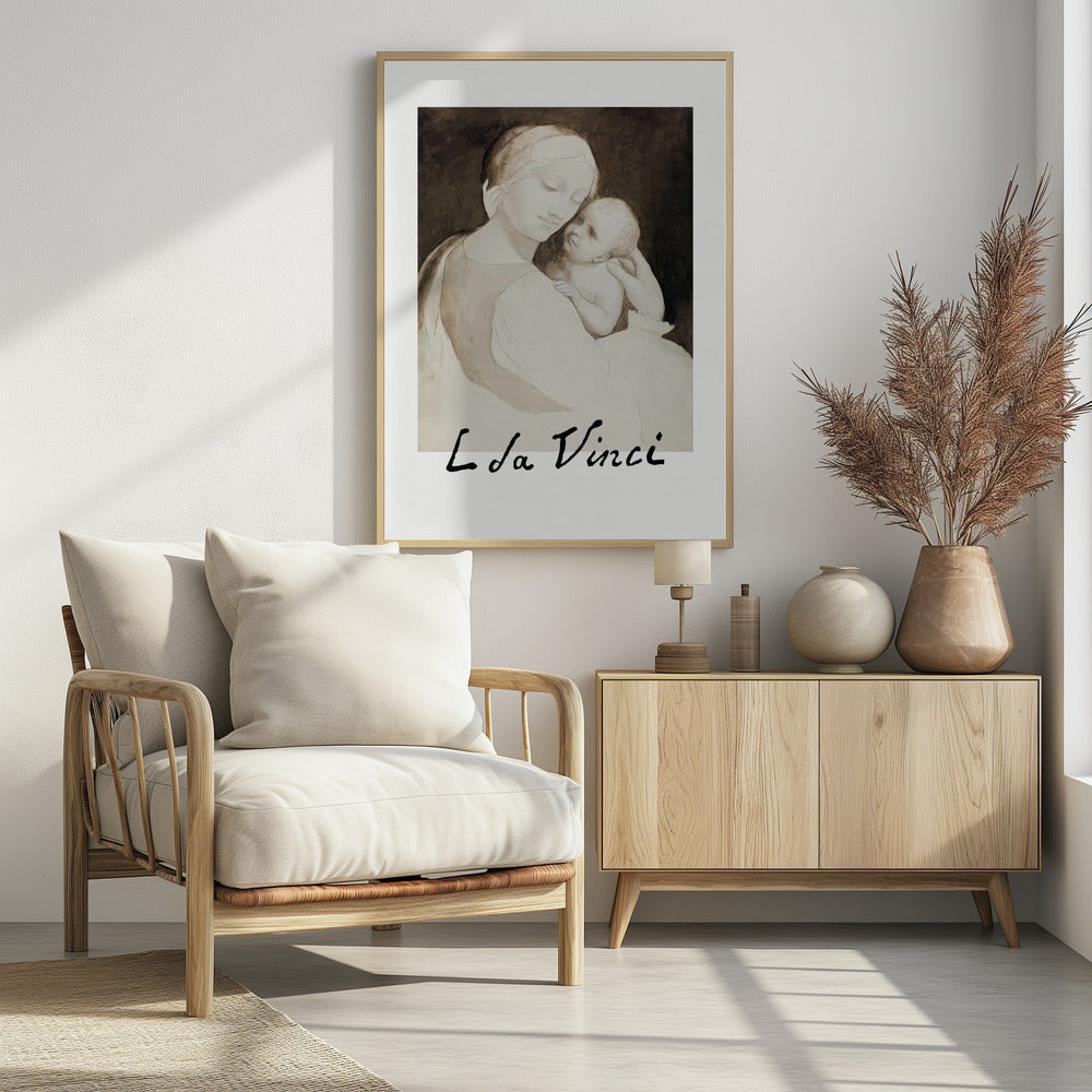 Madonna and Child - Poster / Art Print - interiör