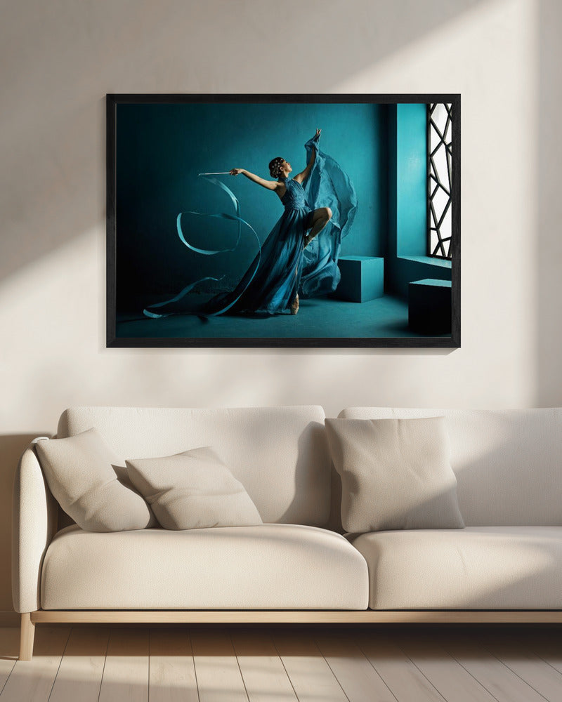 Blue Ribbon - Poster / Art Print - interiör