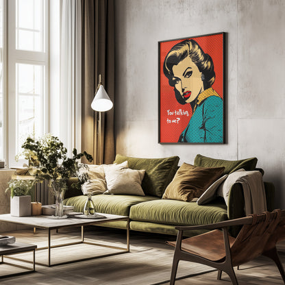 Retro Confidence - Poster / Art Print - interiör