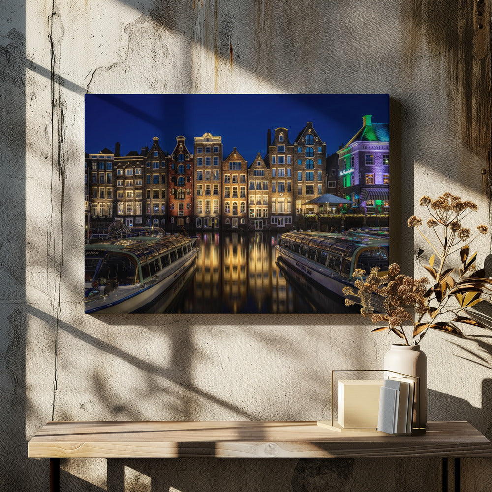 Damrak Amsterdam - Poster / Art Print - interiör