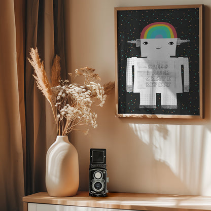 Sleep Laugh Create Repeat - Poster / Art Print - interiör