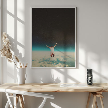 Falling With a Hidden Smile - Poster / Art Print - interiör