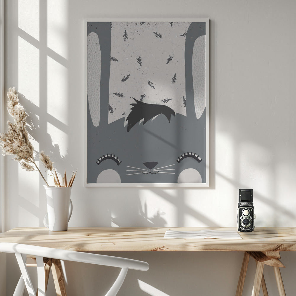 Little Bunny - Poster / Art Print - interiör
