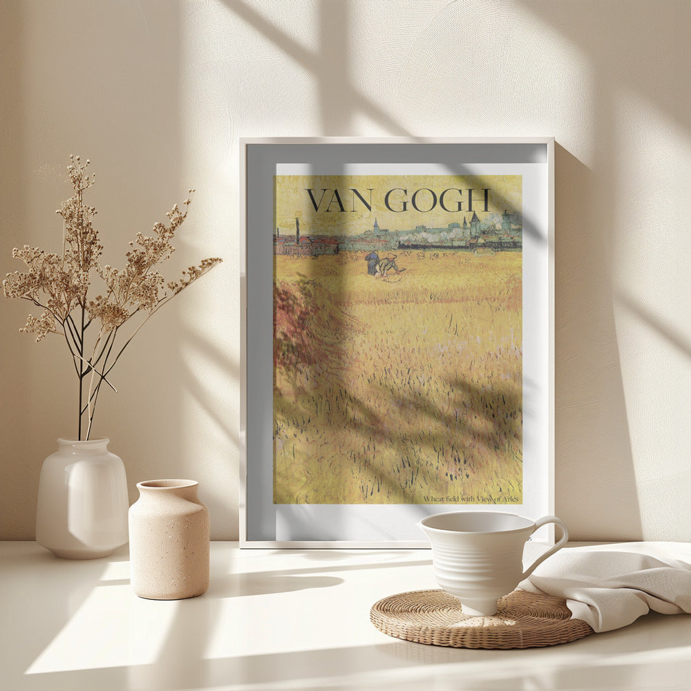 Wheat Field With View of Arles (1888) - Poster / Art Print - interiör