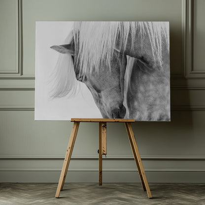 Halflinger Portrait - Poster / Art Print - interiör