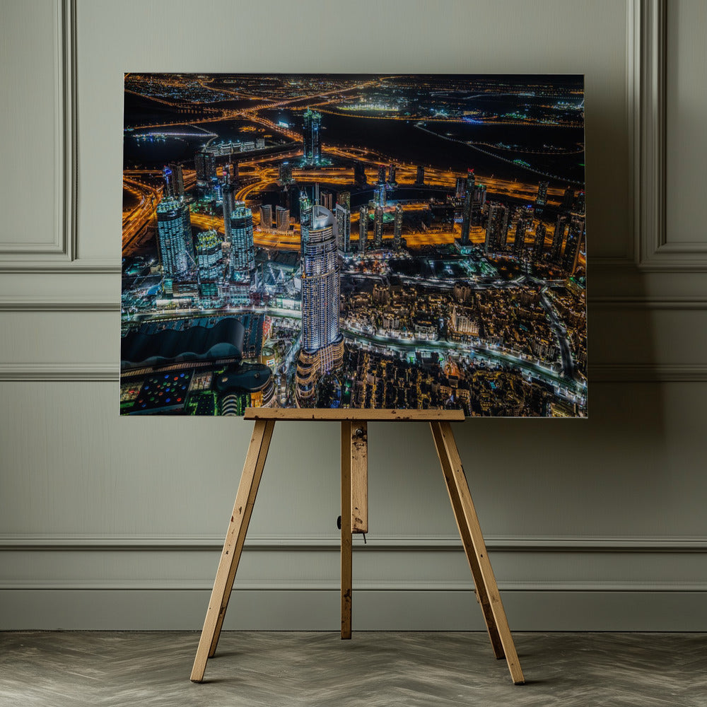Dubai Night - Poster / Art Print - interiör
