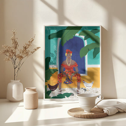 Femm au cigare - Poster / Art Print - interiör