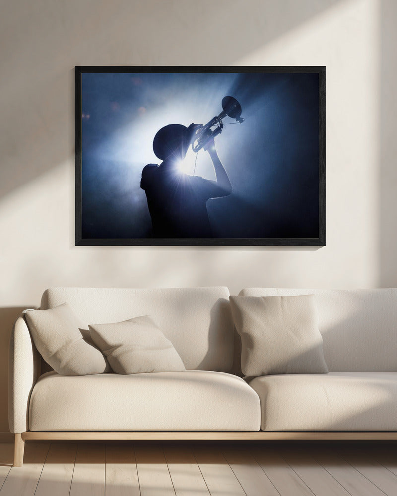 Trumpet Player - Poster / Art Print - interiör