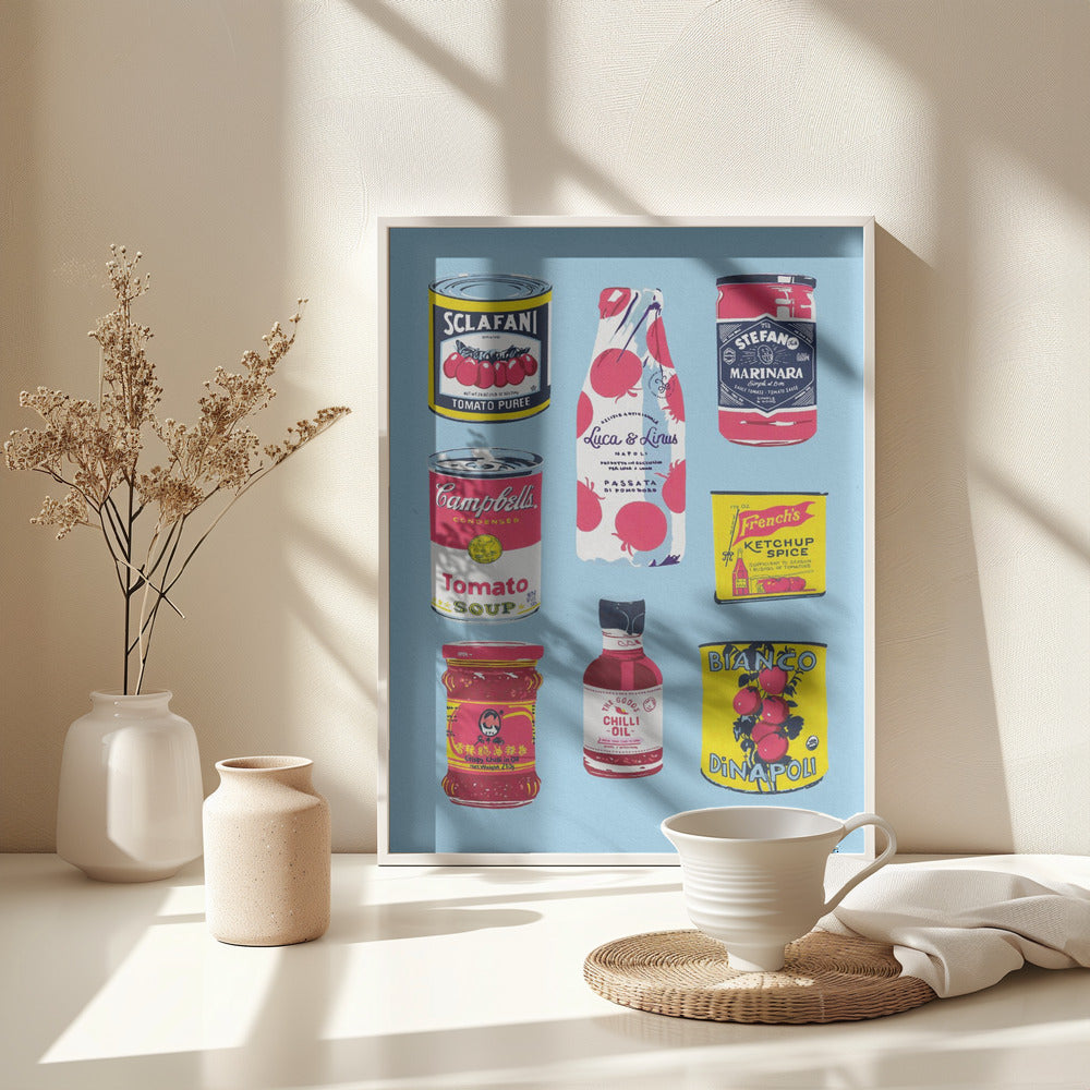 Canned Tomatoes - Poster / Art Print - interiör