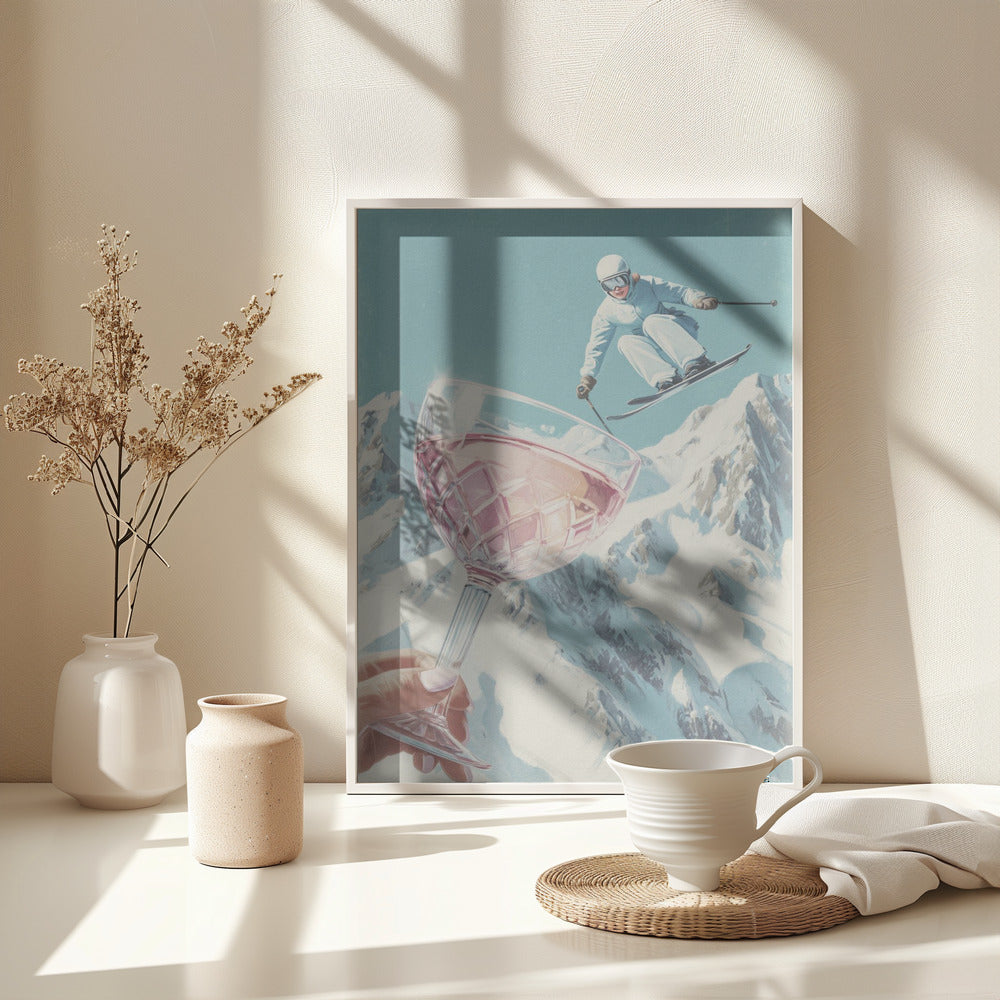 Sip and Ski - Poster / Art Print - interiör