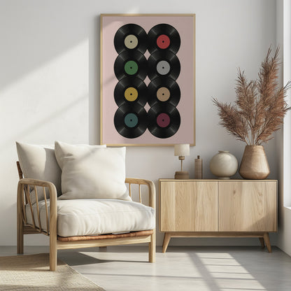 Eight Spins - Poster / Art Print - interiör