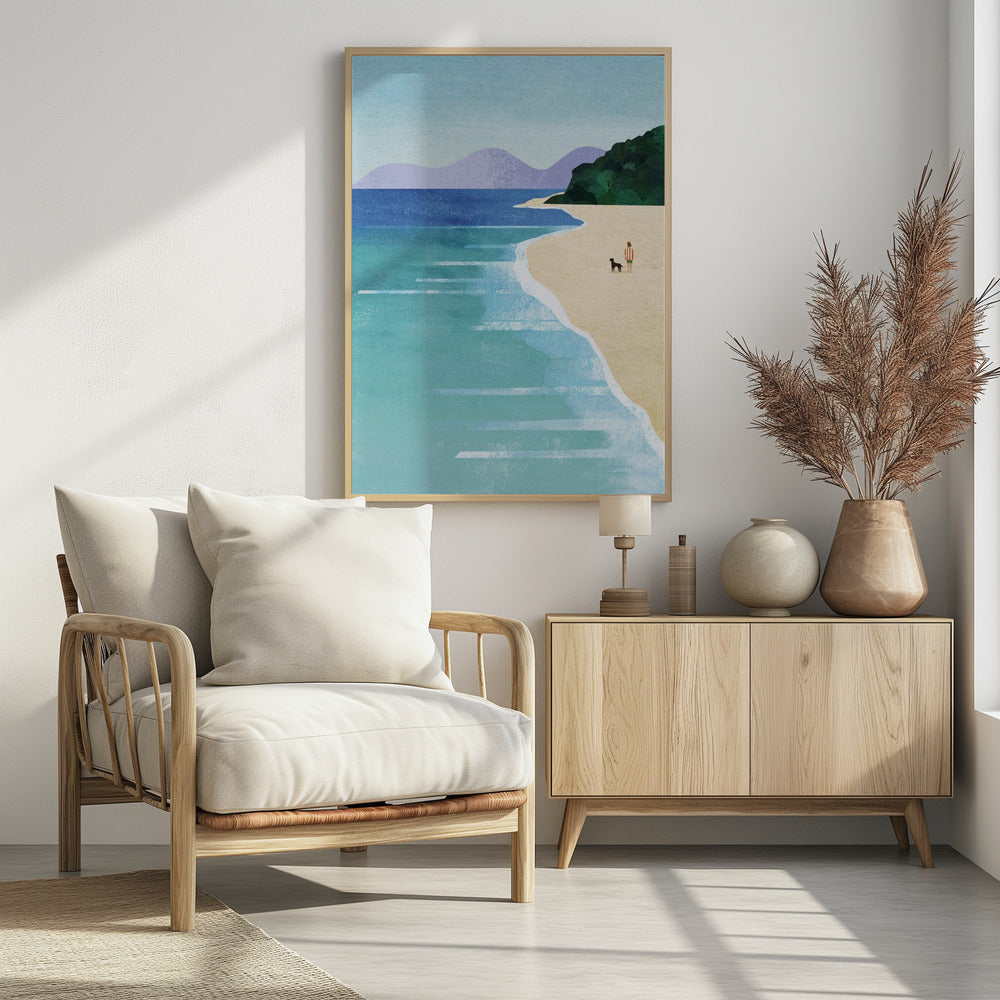 Beach Girl iii - Poster / Art Print - interiör