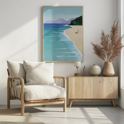 Beach Girl iii - Poster / Art Print - interiör