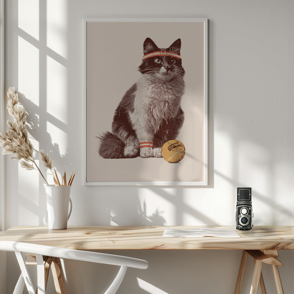 Chat Tennis - Poster / Art Print - interiör
