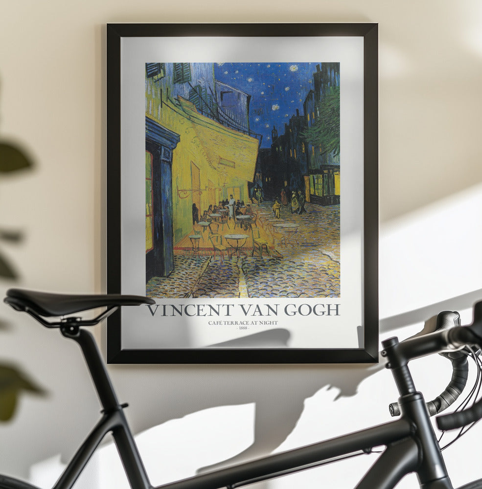 Café Terrace At Night - Poster / Art Print - interiör