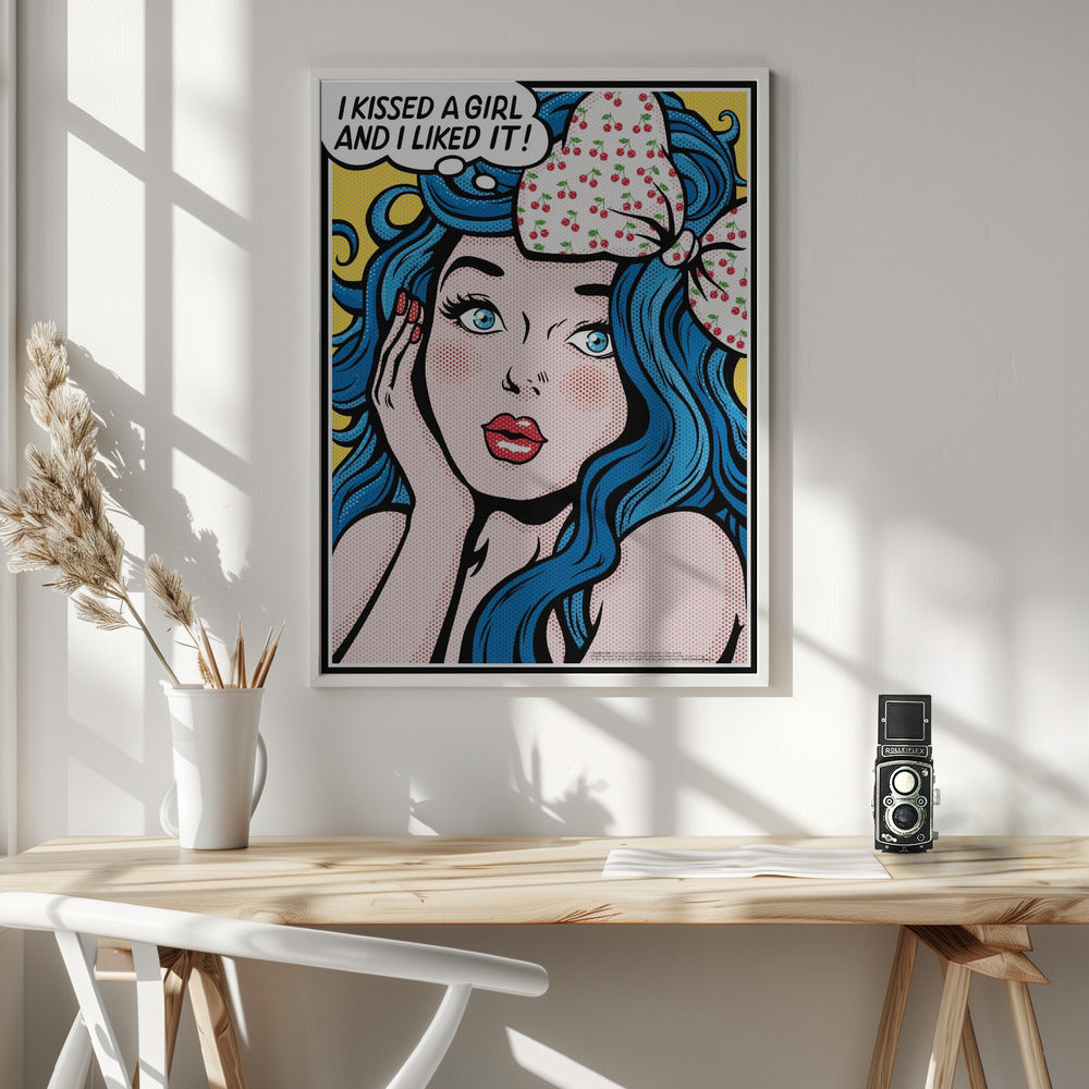 I Kissed a Girl - Poster / Art Print - interiör