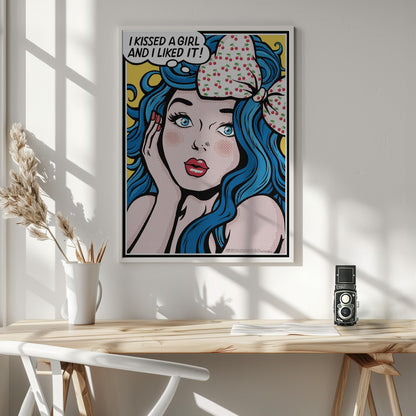 I Kissed a Girl - Poster / Art Print - interiör