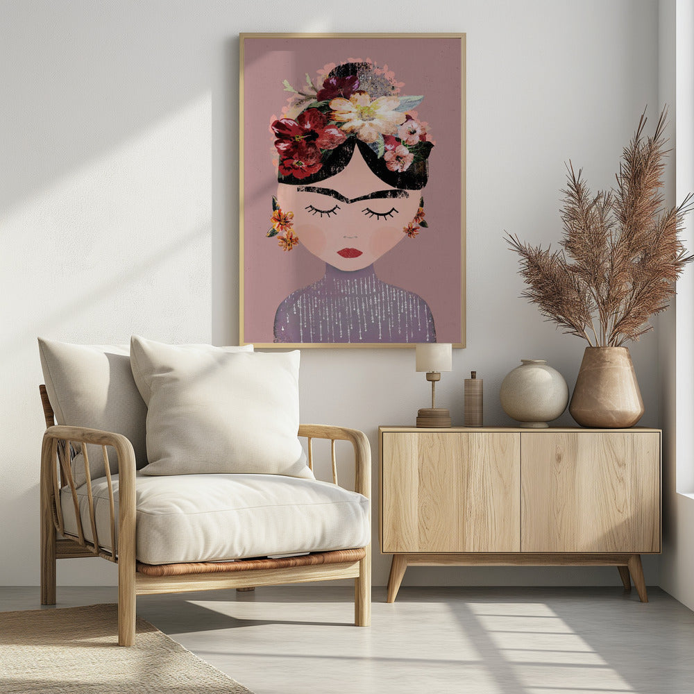 Frida (Pastel Version) - Poster / Art Print - interiör
