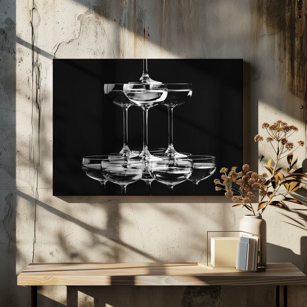 Champagne tower_10 - Poster / Art Print - interiör