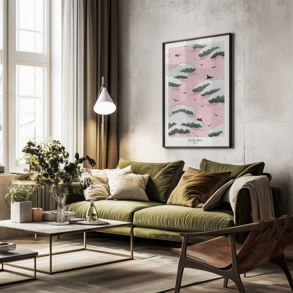 Pink Sky - Poster / Art Print - interiör