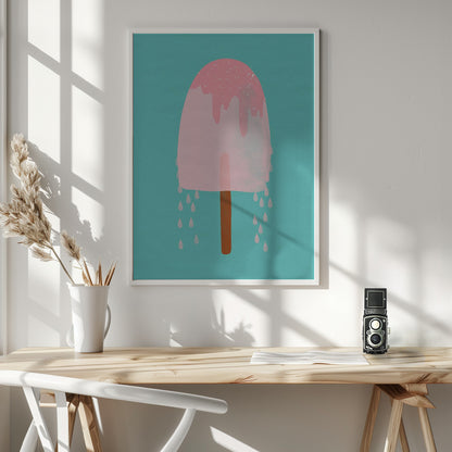 Yummy Ice Cream - Poster / Art Print - interiör