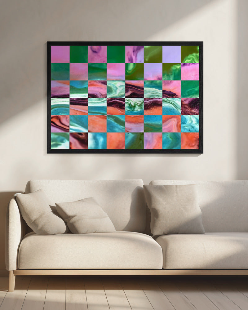 Mood Waves - Poster / Art Print - interiör