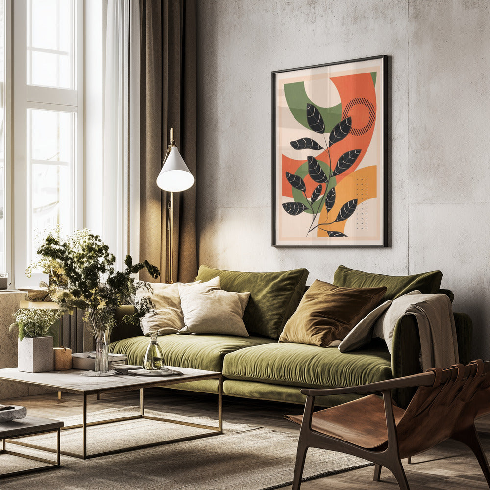 Tropical Geometry 4 - Poster / Art Print - interiör