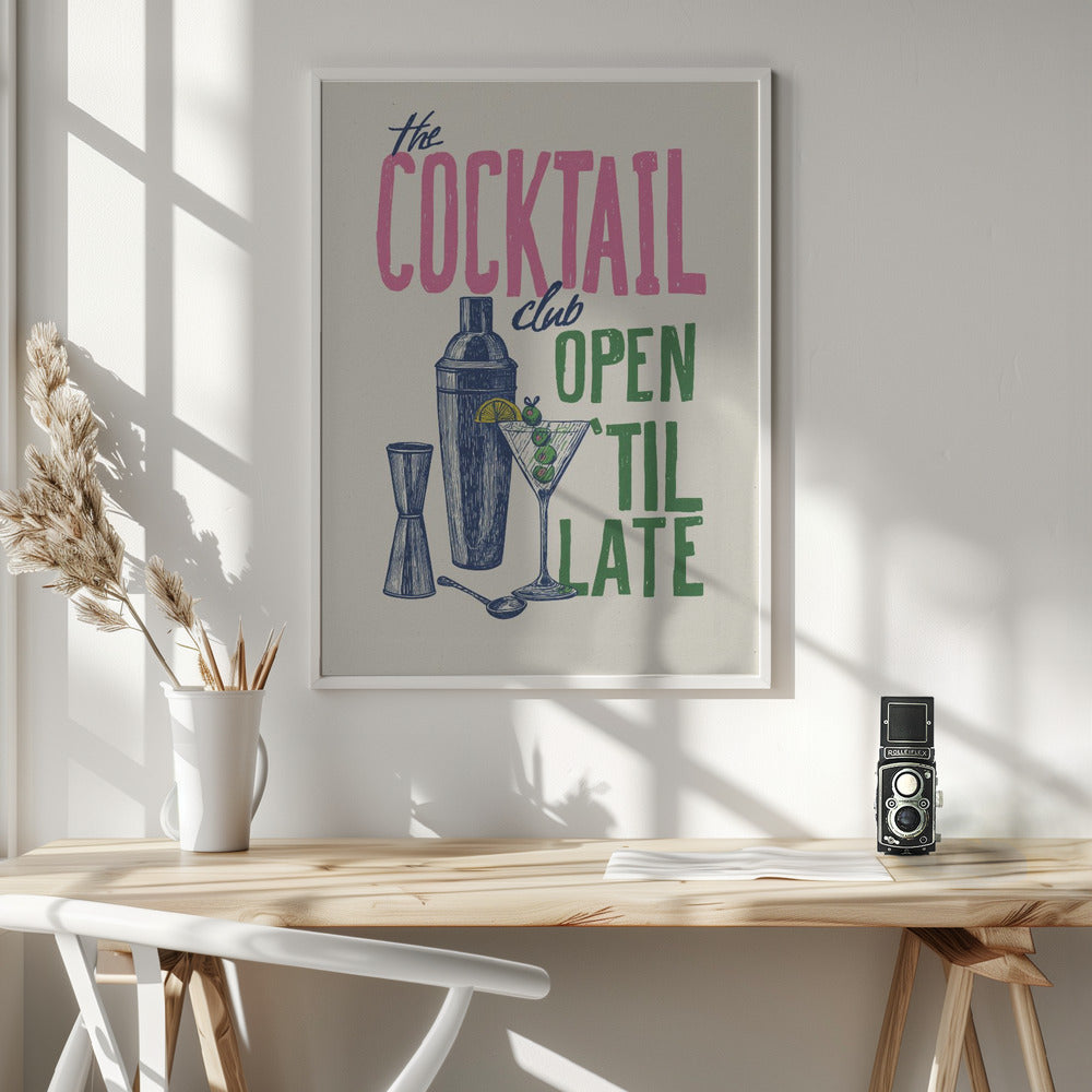 The Cocktail Club - Poster / Art Print - interiör