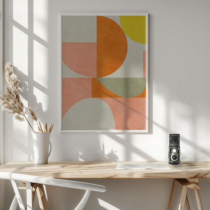 Summer Circles22 3 V - Poster / Art Print - interiör