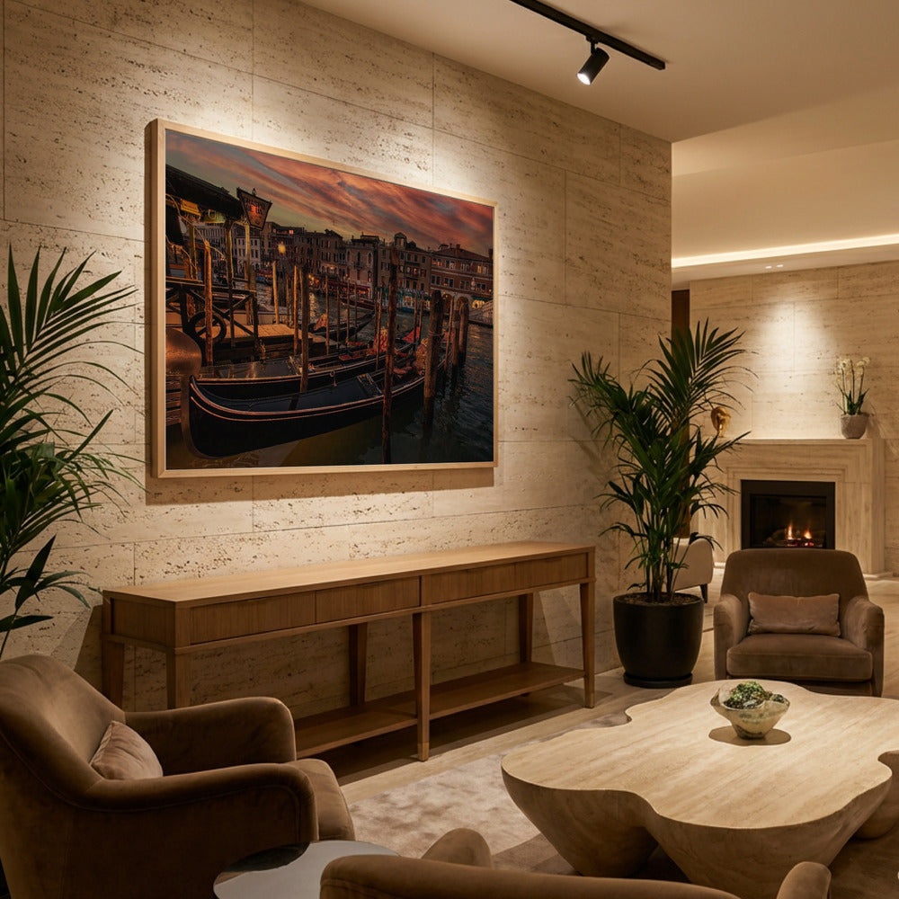 A Cozy Night in Venice - Poster / Art Print - interiör