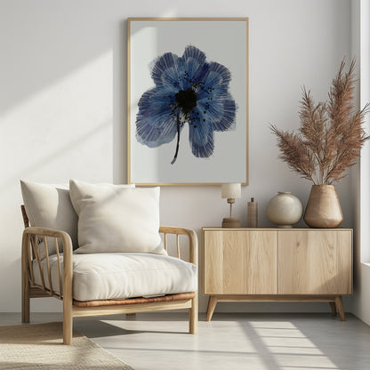 Blue Flower 2 - Poster / Art Print - interiör