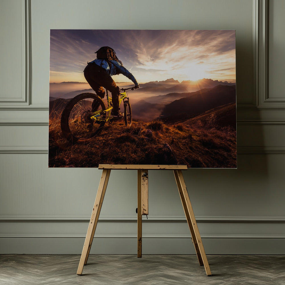 Sunset trail ride - Poster / Art Print - interiör