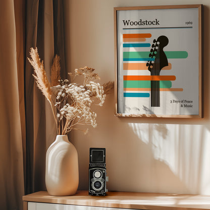 Woodstock Festival - Poster / Art Print - interiör