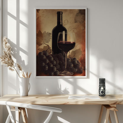 Red Red Wine No 2 - Poster / Art Print - interiör