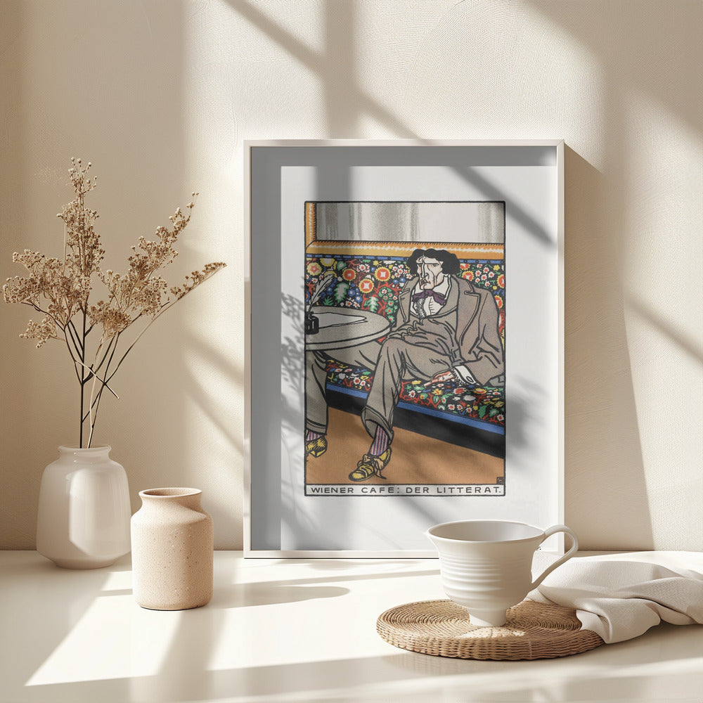 Viennese Café  the Man of Letters - Poster / Art Print - interiör