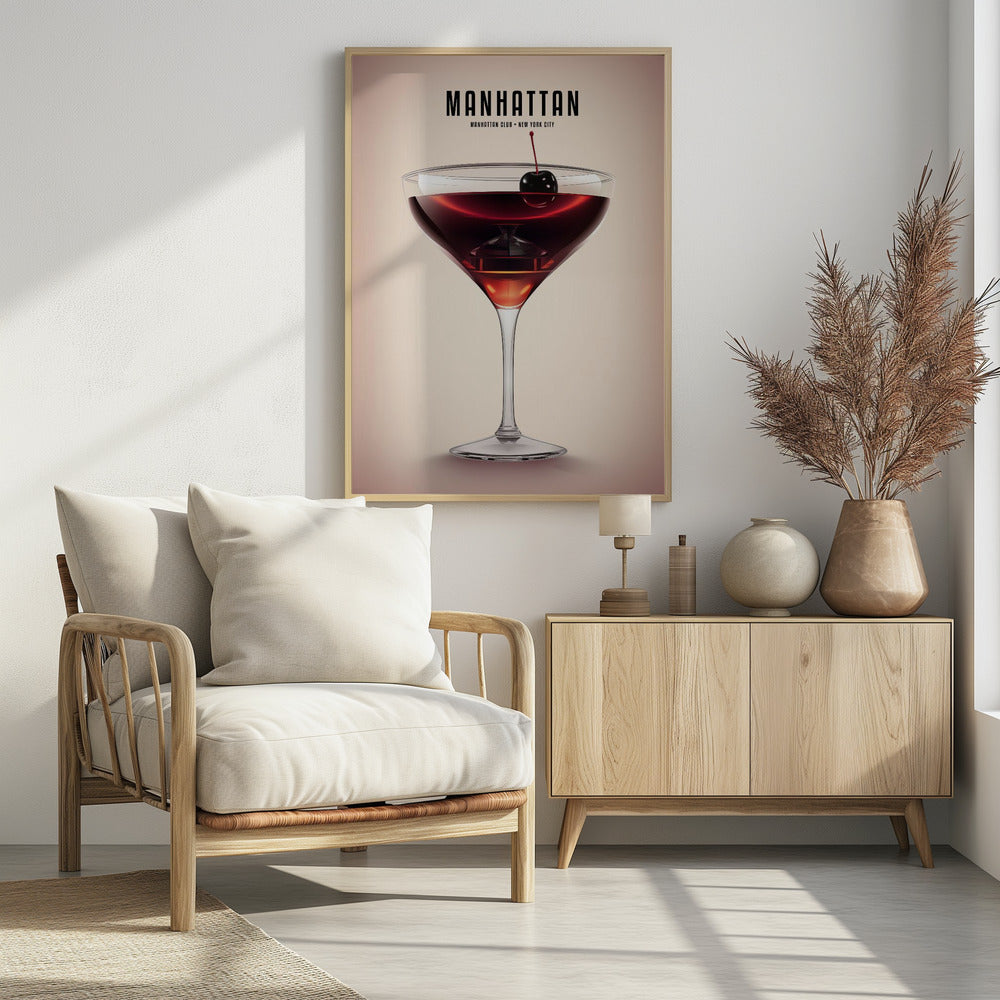Manhattan Cocktail - Poster / Art Print - interiör