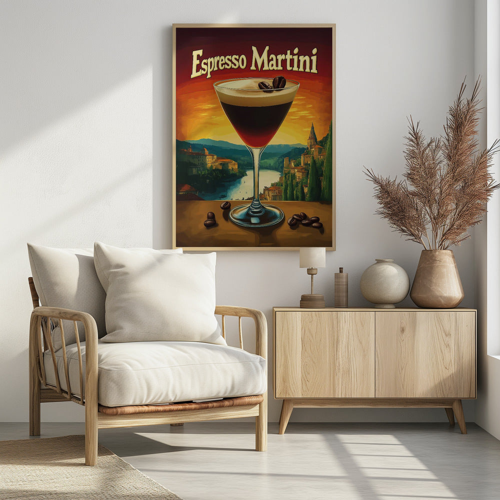 Espresso Martini Vintage - Poster / Art Print - interiör