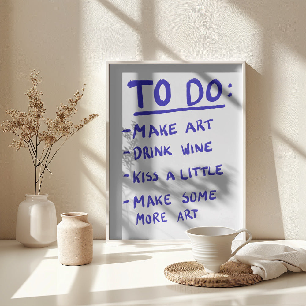 To Do - Poster / Art Print - interiör