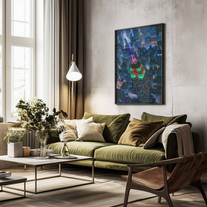 Flying NYC - Poster / Art Print - interiör