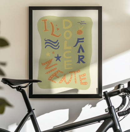 La Dolce Far Niente - Poster / Art Print - interiör