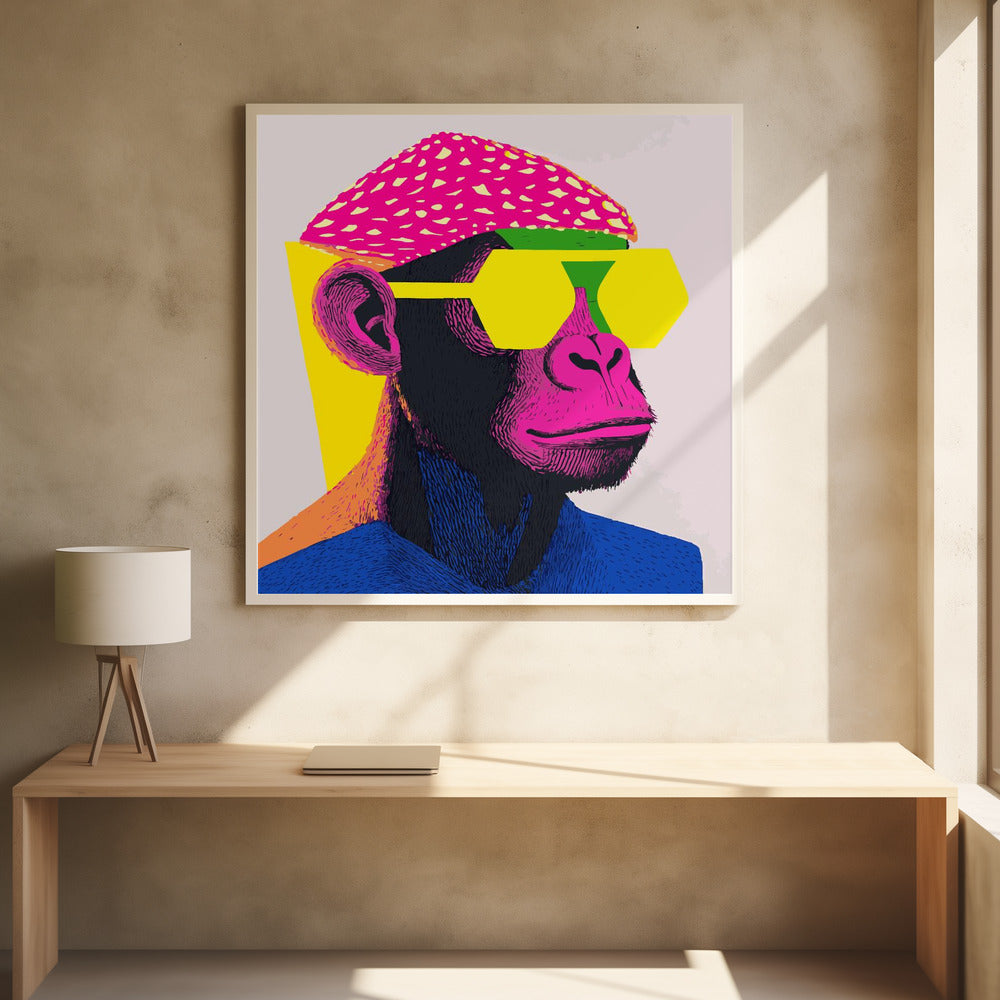 Cool Monkey - Poster / Art Print - interiör