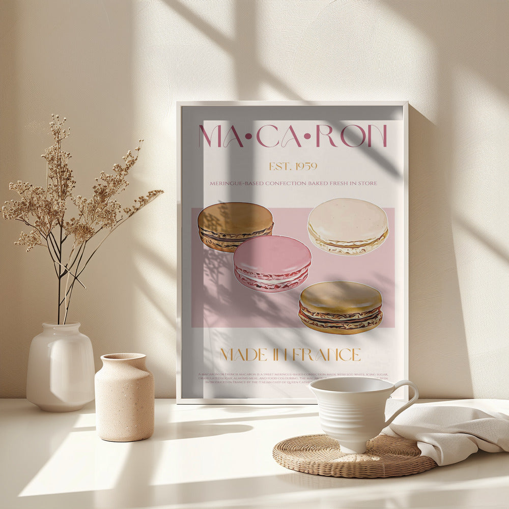 Macaron Print - Poster / Art Print - interiör
