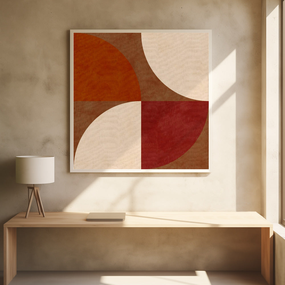 Autumn Mid Century Earthy 13 - Poster / Art Print - interiör