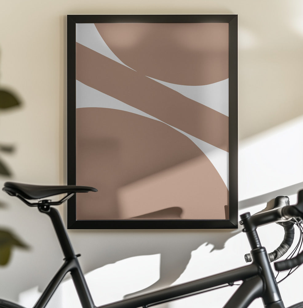 Abstract Mocha - Poster / Art Print - interiör