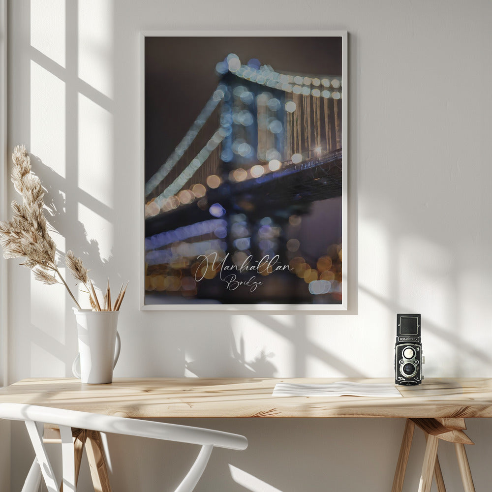 Manhattan Bridge - Poster / Art Print - interiör