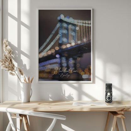 Manhattan Bridge - Poster / Art Print - interiör