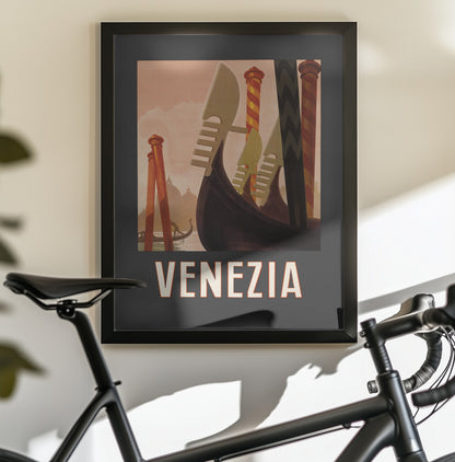 Venezia Poster Dark - Poster / Art Print - interiör