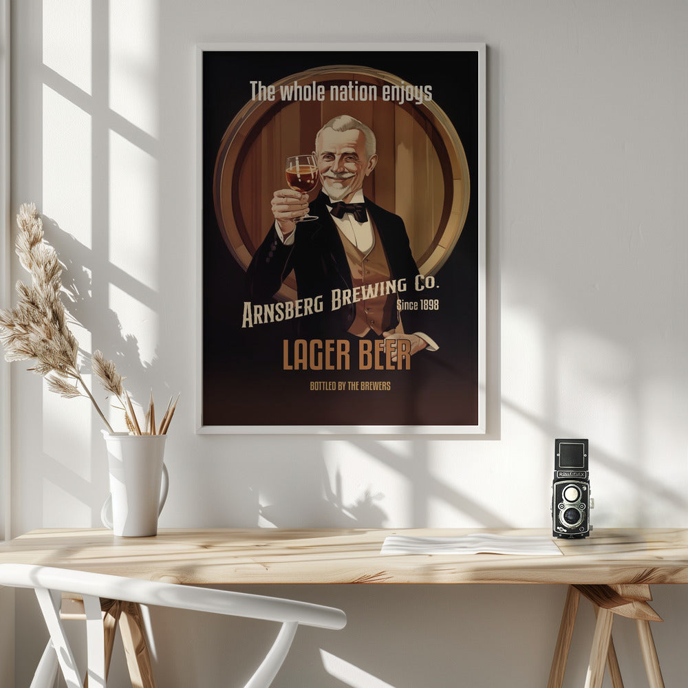 Lager Beer - Poster / Art Print - interiör