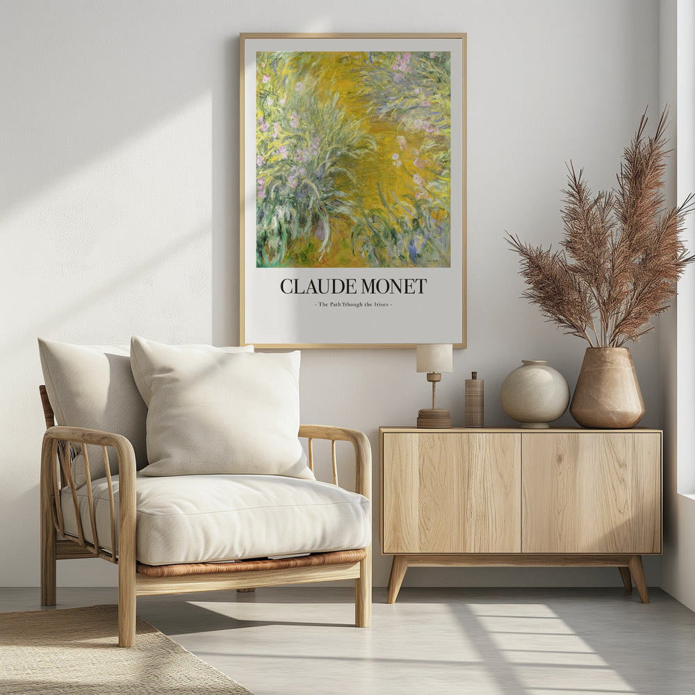 The Path Through The Irises - Poster / Art Print - interiör